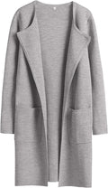 Womens Cardigan Sweater Open Front Long Coatigan - Cozy (Style P8F9)