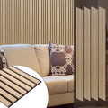 Yuzzy Wood Slat Acoustic Panels 108 x 11 in - Rustic Oak