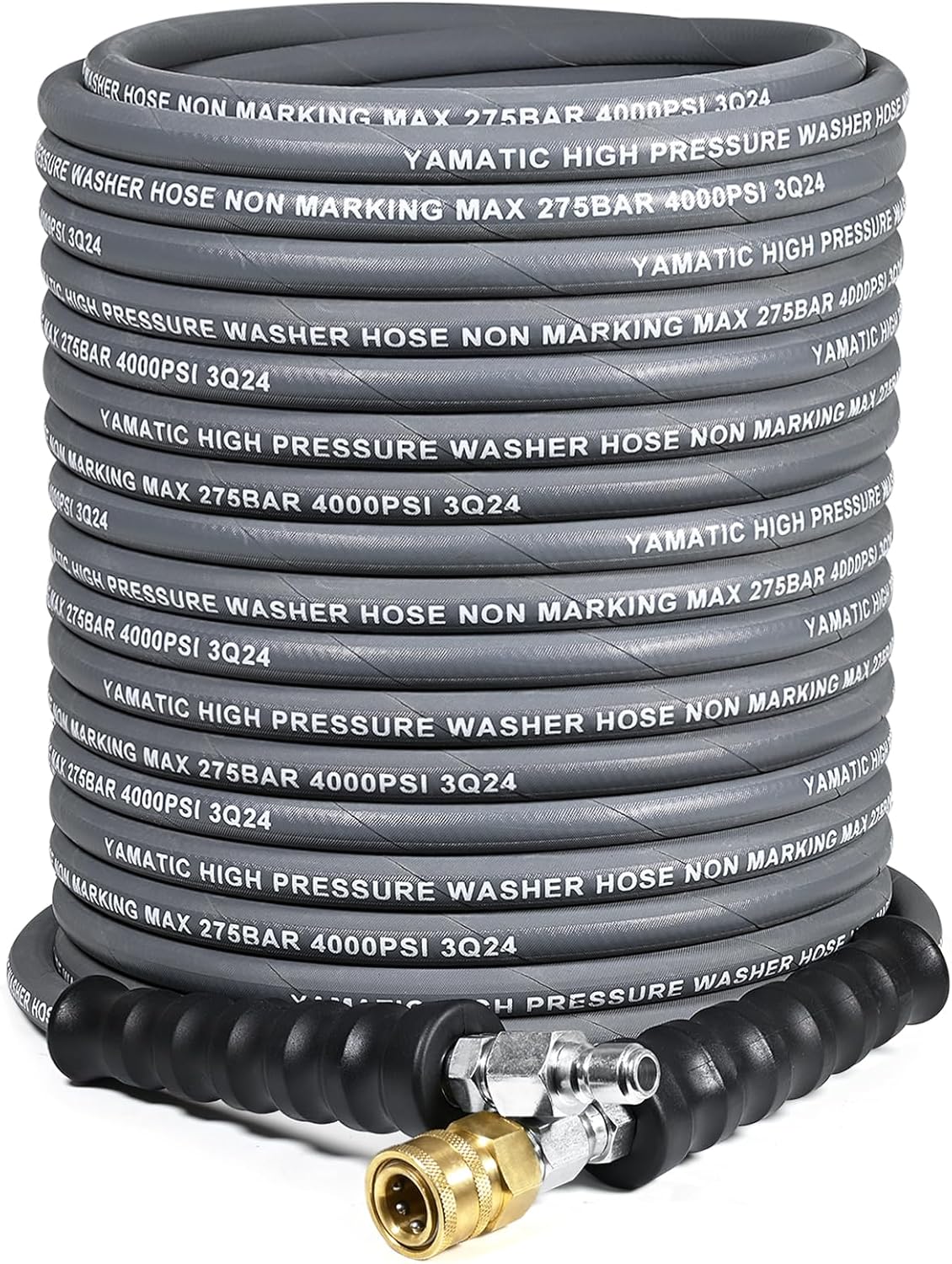 YAMATIC 5/16 Pressure Washer Hose 100FT for Kink-Free Use
