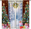 Merry Christmas Thermal Curtains - Festive Winter Forest Vibes!