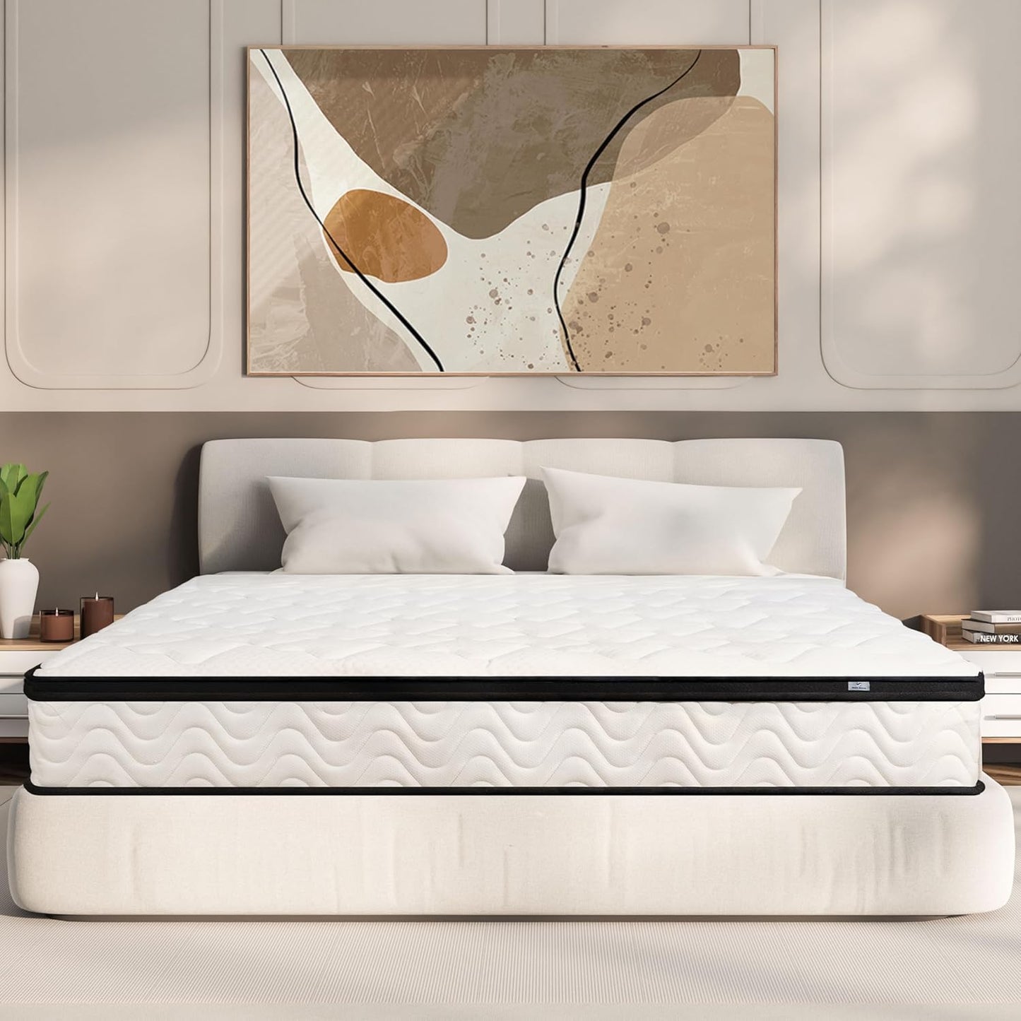 King Size Mattress - 10 Inch Hybrid Comfort for Restful Sleep