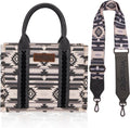 Montana West Wrangler Tote Bag for Women - Aztec Canvas Shoulder