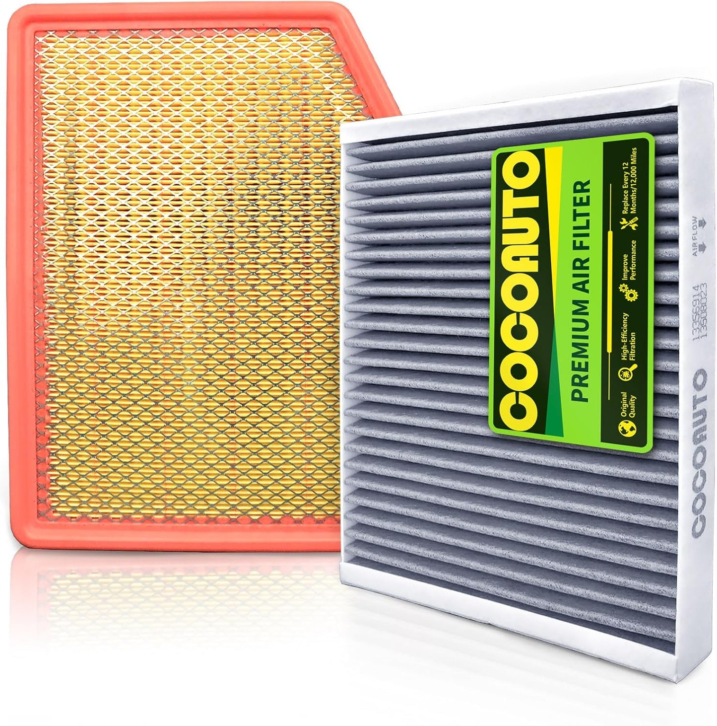 Engine & Cabin Air Filter Kit for Silverado Sierra Tahoe Yukon