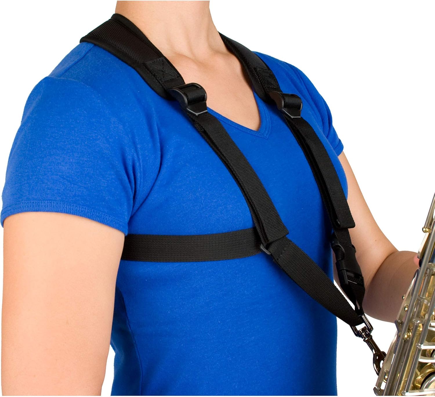 Pro Tec Saxophone Harness with Deluxe Metal Trigger Snap - Small