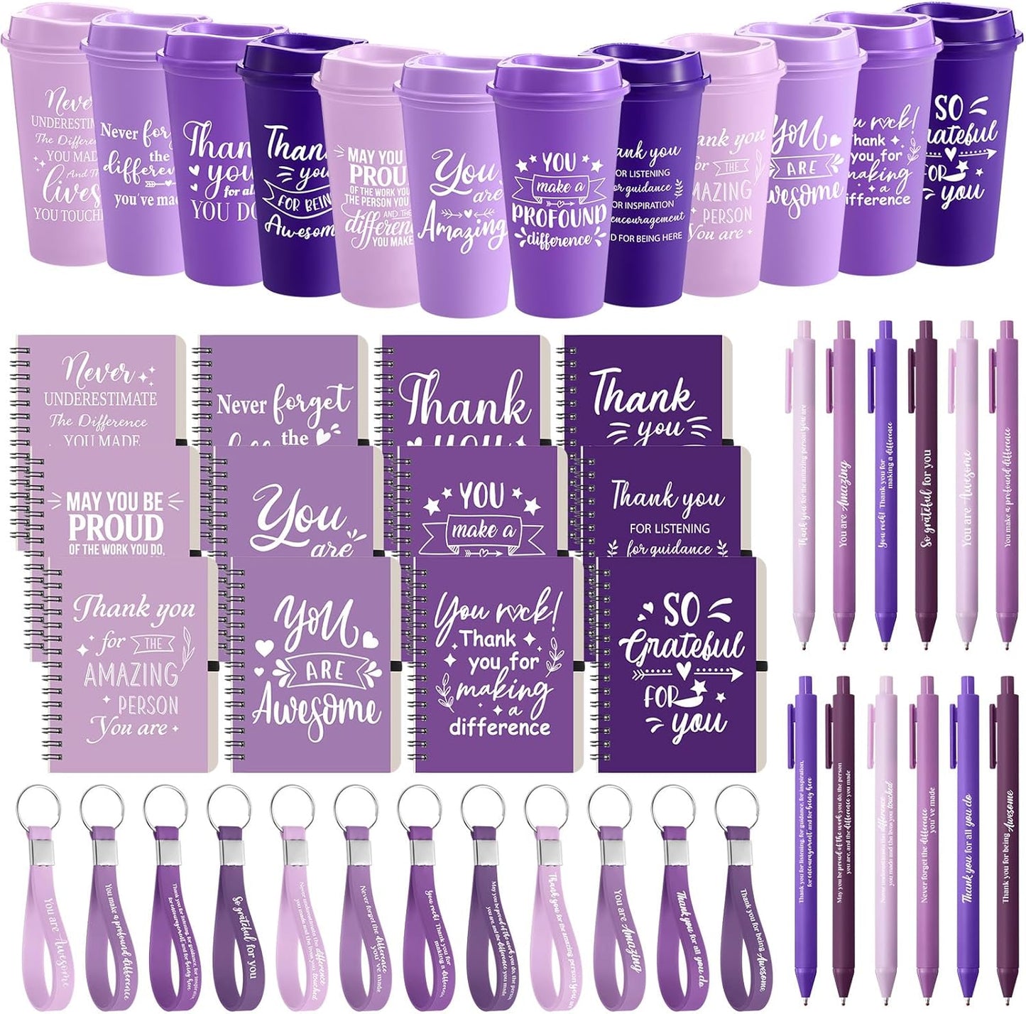 Employee Appreciation Gifts Set with Coffee Cups and Notebooks