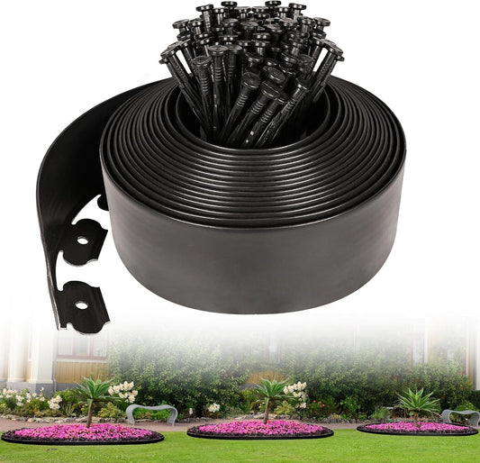 4 Inch Tall Garden Edging Border 33FT for Landscaping Needs