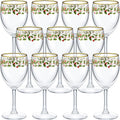 Nitial 12 Pcs Christmas Wine Glasses Set for Holiday Cheer