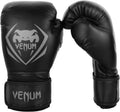 Venum Contender 12 oz Boxing Gloves - Black/Gray/White for Adults