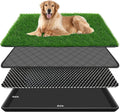 Dog Grass Pad with Tray 35.4 x 23.6in - Indoor Pet Potty