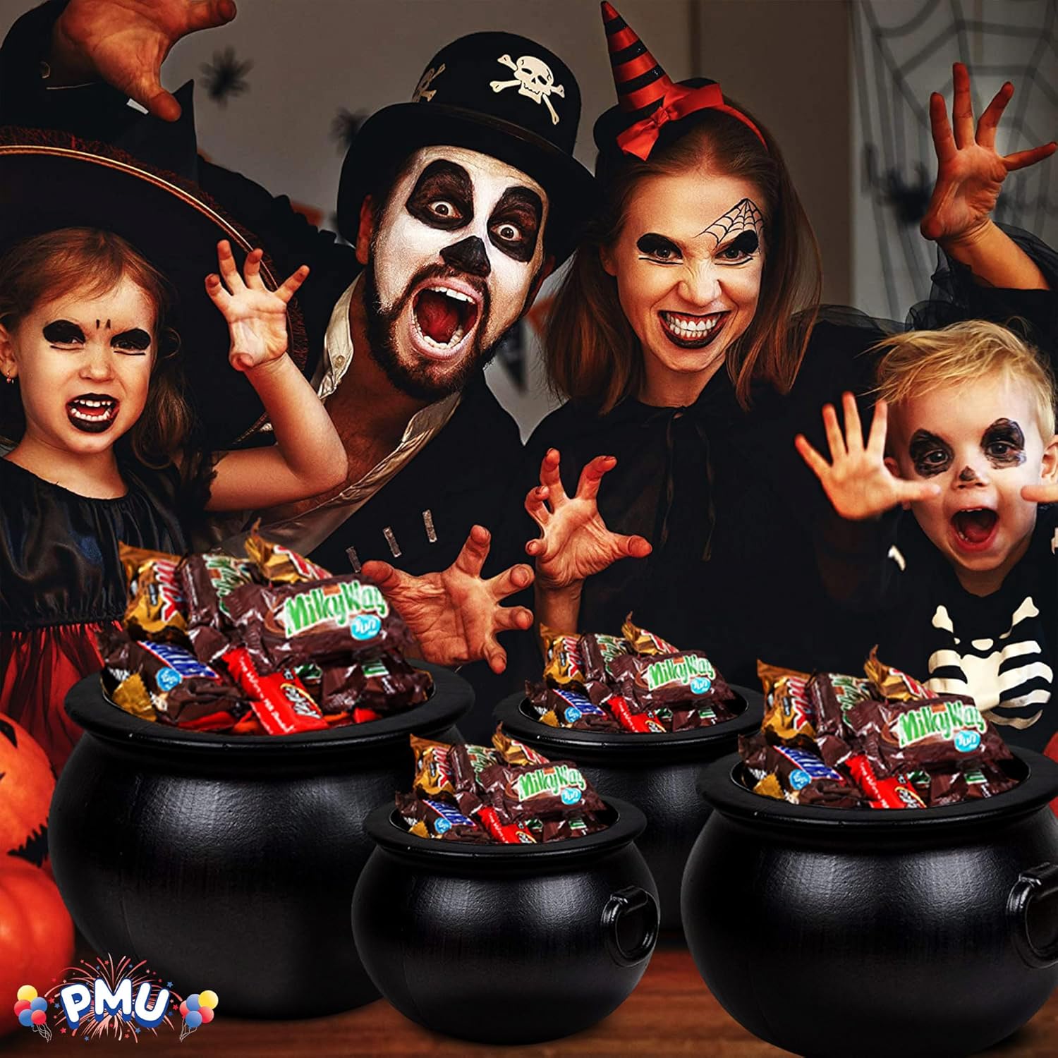 PMU Halloween Cauldron Set - Perfect for Spooky Decor and Fun
