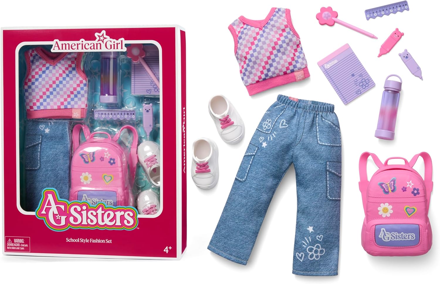 American Girl Sisters School Style Fashion Set for 14.5-inch Dolls