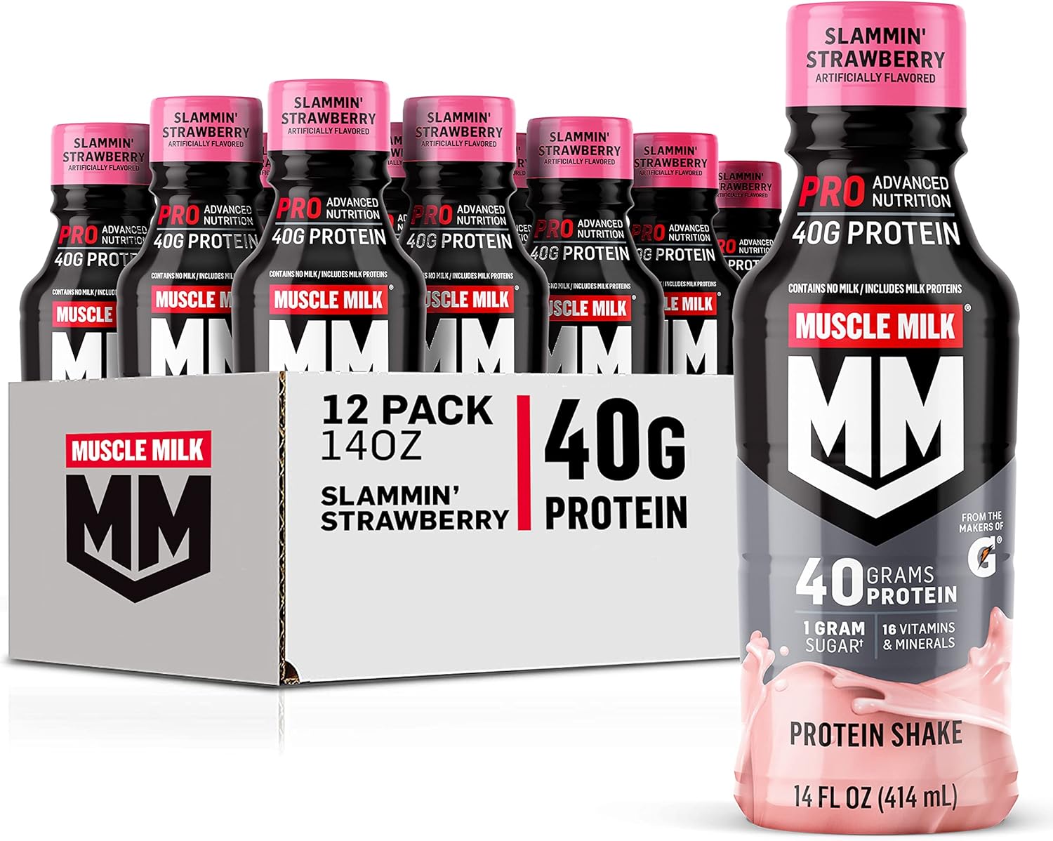 Muscle Milk Pro Series Protein Shake - Slammin' Strawberry Flavor
