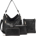 Large Hobo Crossbody Bag Set for Women - 4 PCS Handbags