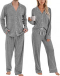 Matching Pajamas for Couples Button Down Loungewear - Cozy Warm Sets