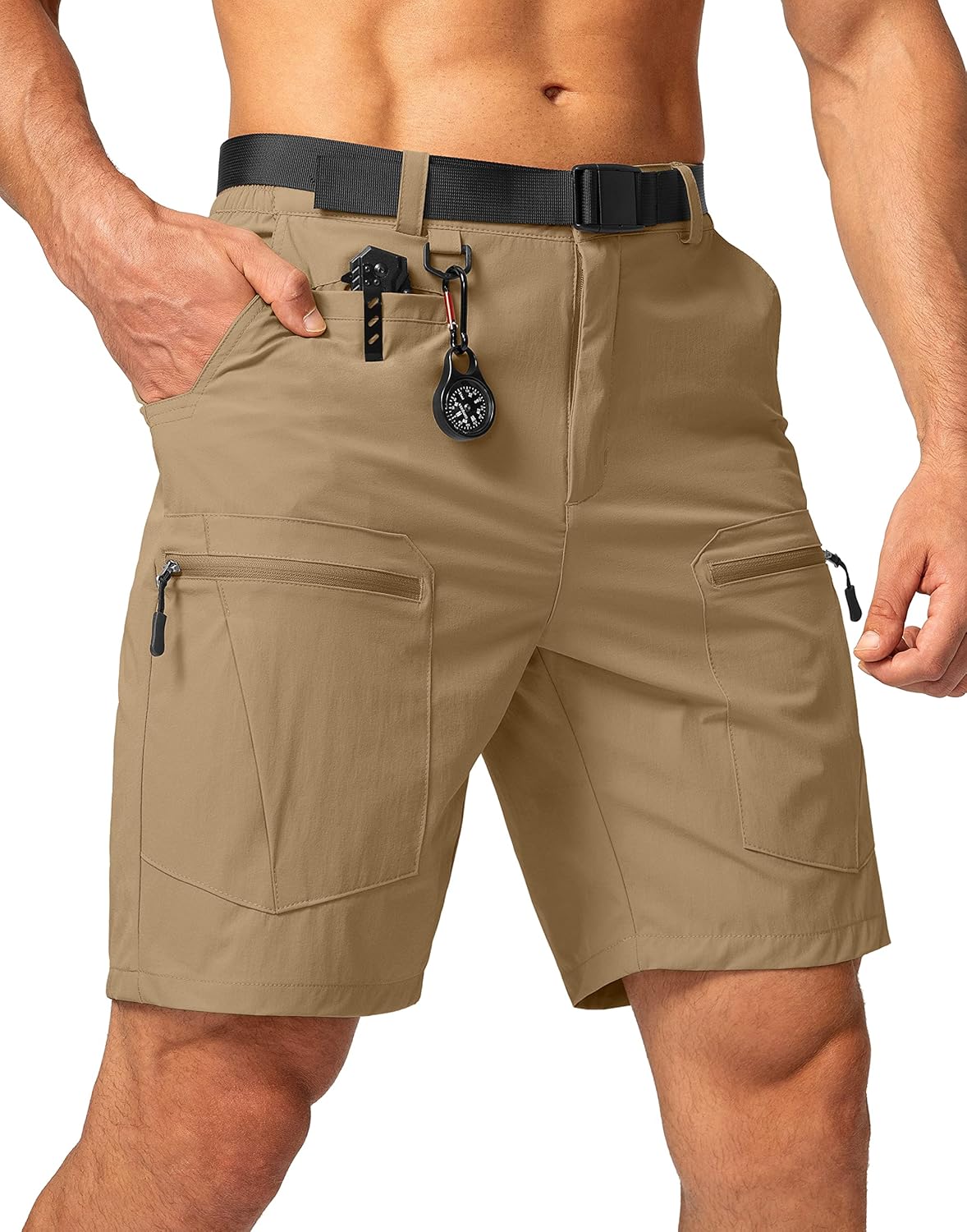 Men's Hiking Cargo Shorts Quick Dry Tactical Multi Pocket Gear