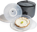 2 Pack Pie Carrier with Lid & Insulated Bag - Keeps Pies Pristine