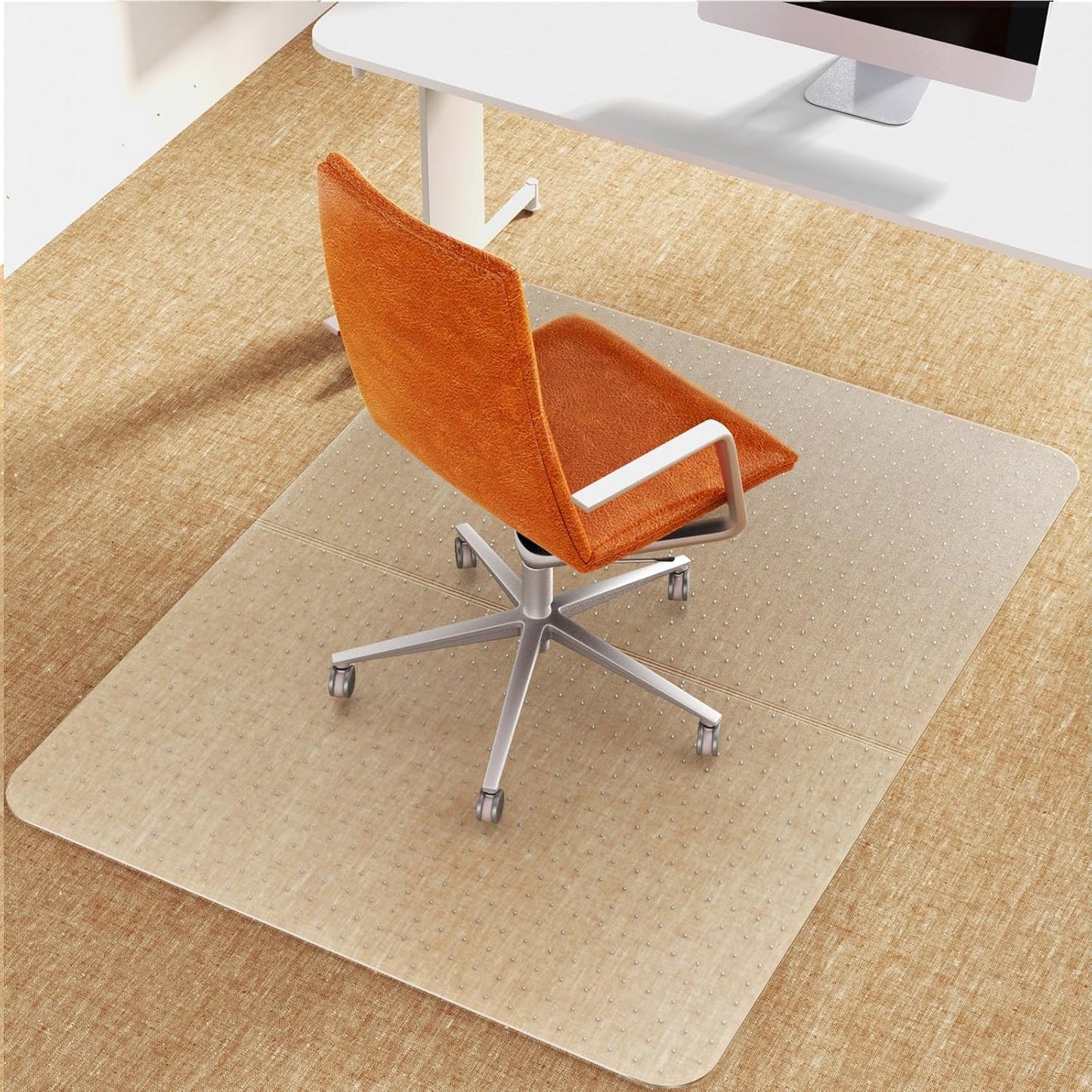 Office Chair Mat for Carpet - Durable PVC Floor Protector