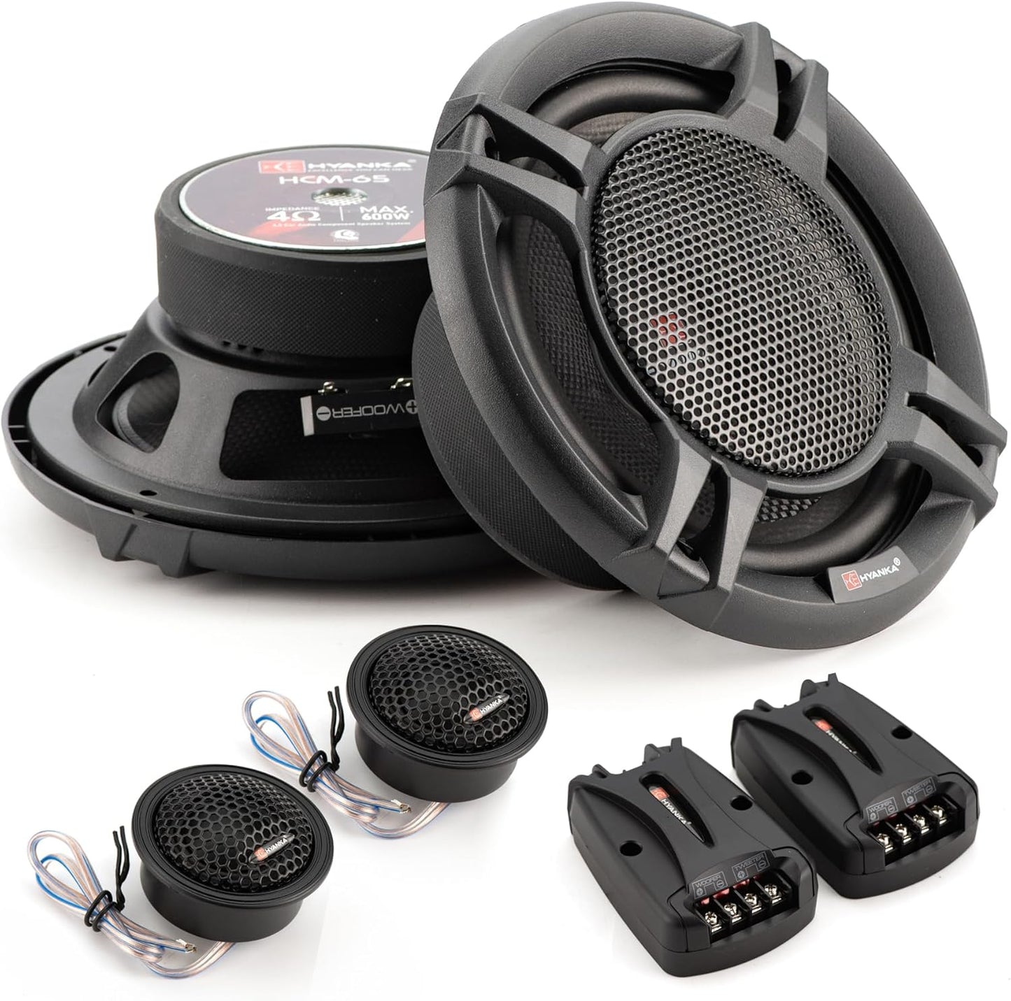 H YANKA HCM-65 6.5 Component Car Speakers for Audio Upgrade
