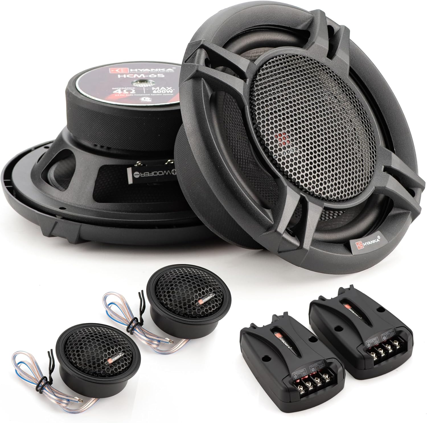 H YANKA HCM-65 6.5 Component Car Speakers for Audio Upgrade