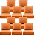 Luxury 6 in Outdoor Cushions 24x24x6 Seat Cushion Set of 10 - Thick