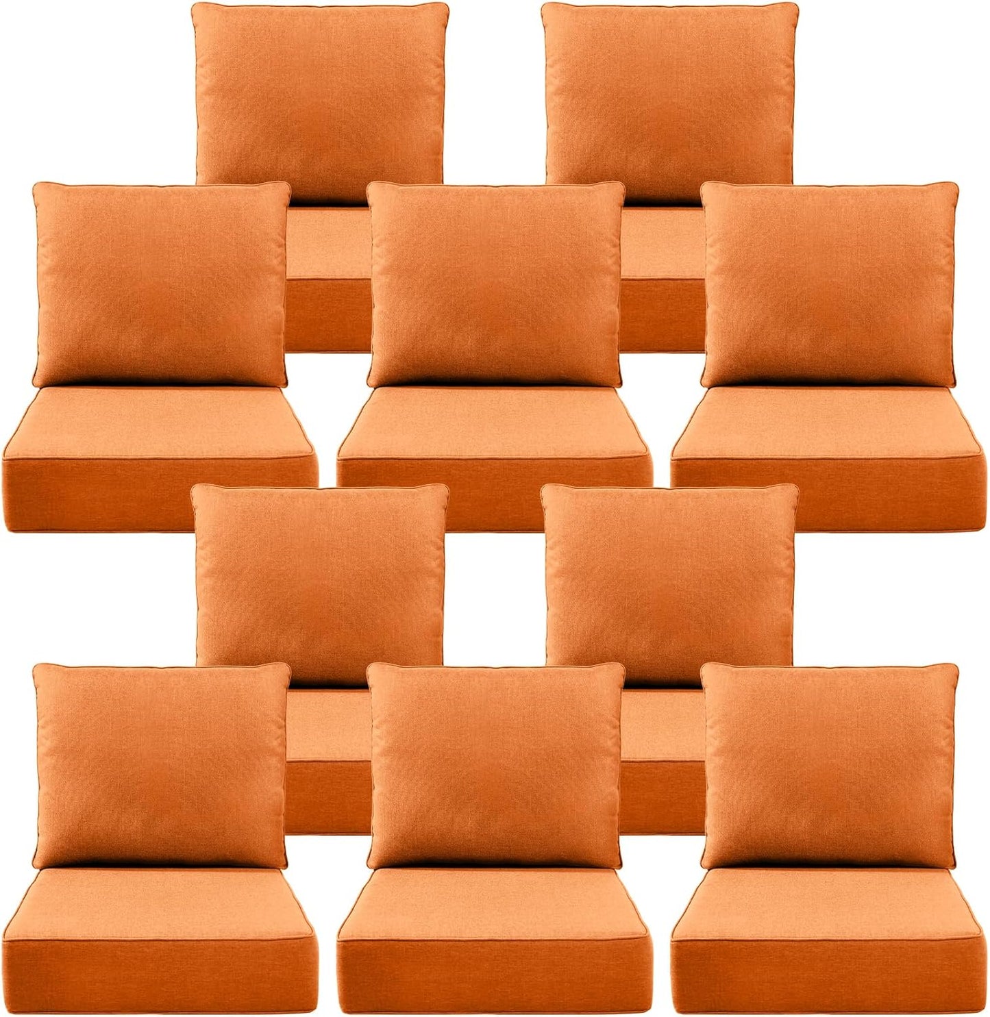Luxury 24x24x6 Outdoor Cushions for Patio Furniture Set