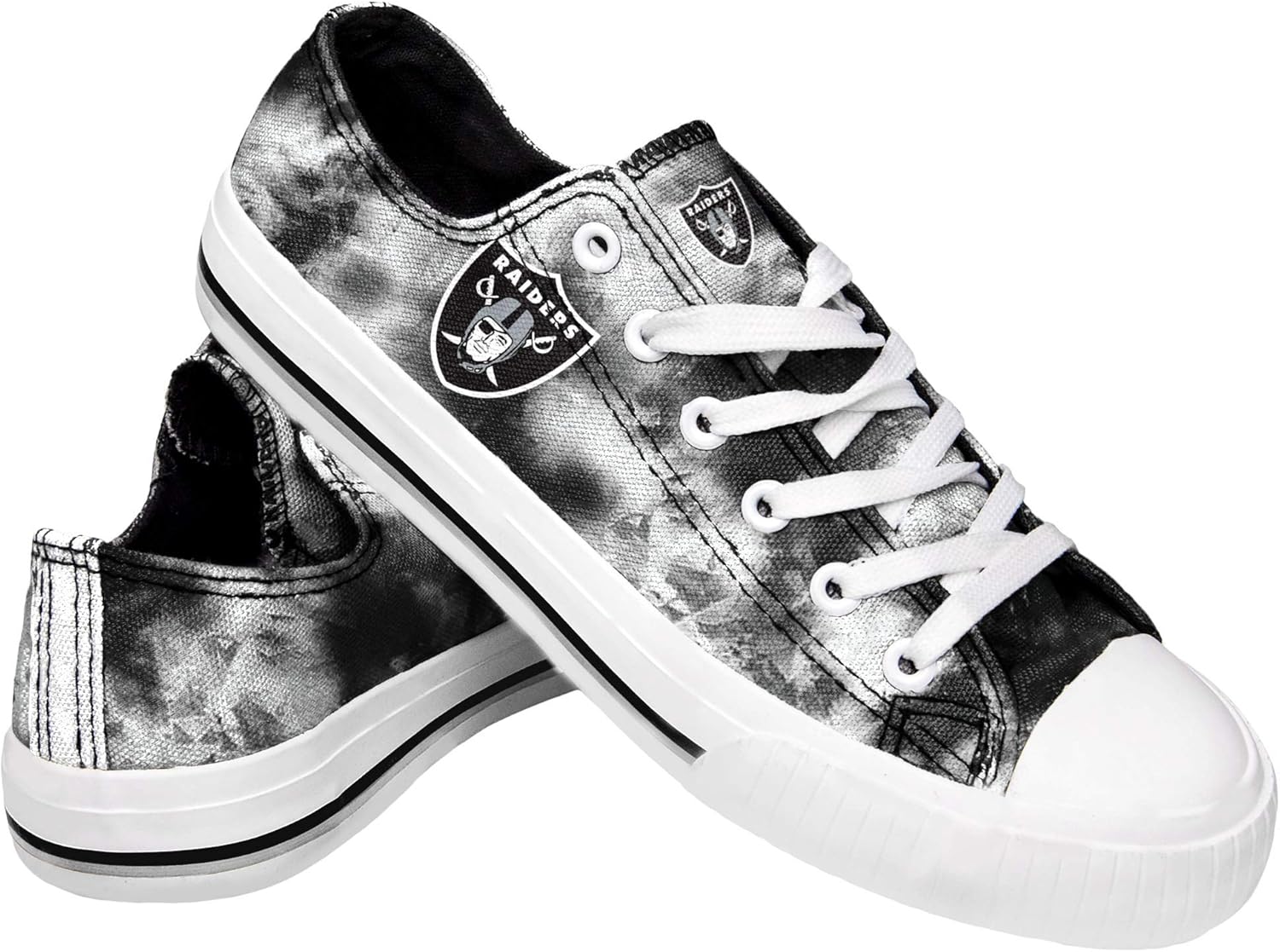 FOCO Women's NFL Team Logo Glitter Low Top Sneakers for Fans