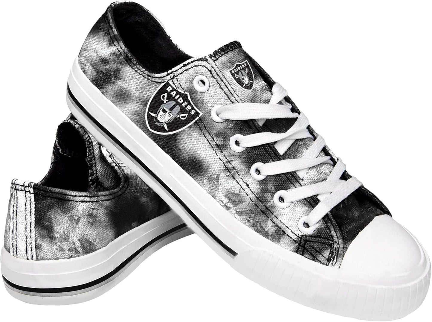 FOCO Women's NFL Team Logo Glitter Low Top Sneakers for Fans