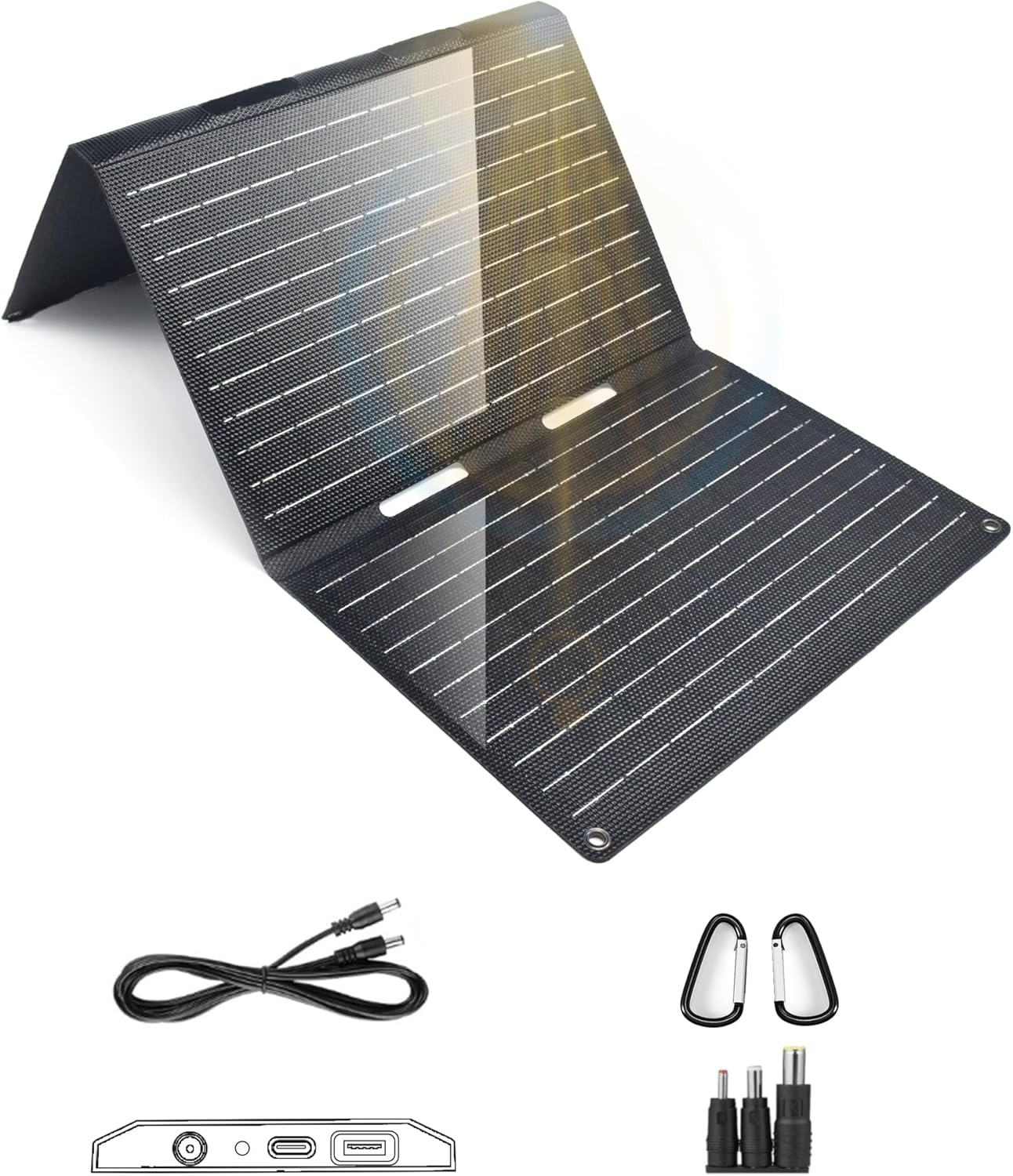 30W Portable Solar Panel Charger for Camping and Hiking Needs