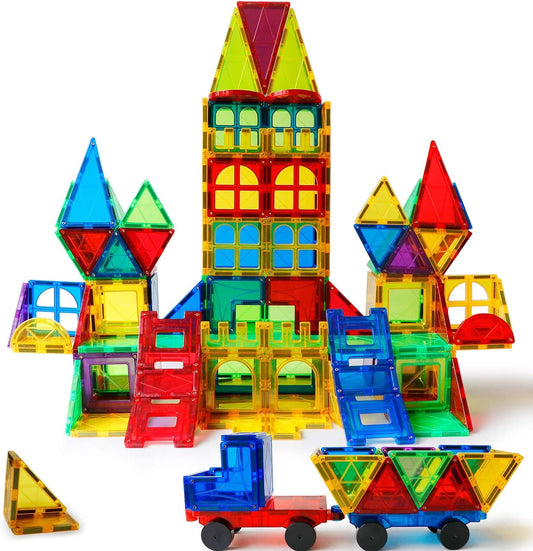 MAGBLOCK Magnetic Tiles Kids Toys - 120PCS Educational Set