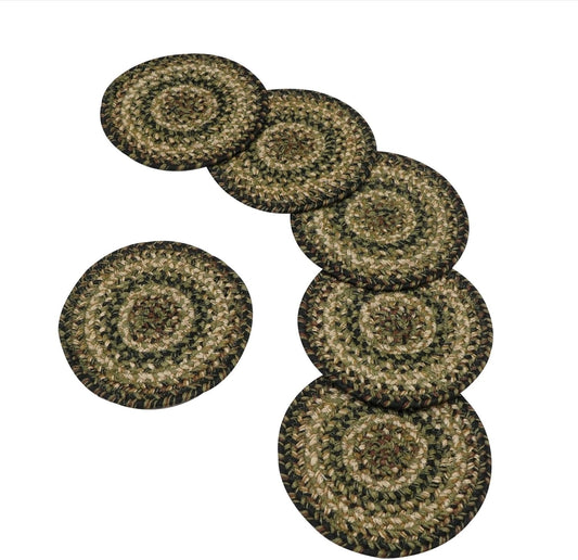 Pinecone Jute Braided Kitchen Trivets for Rustic Decor