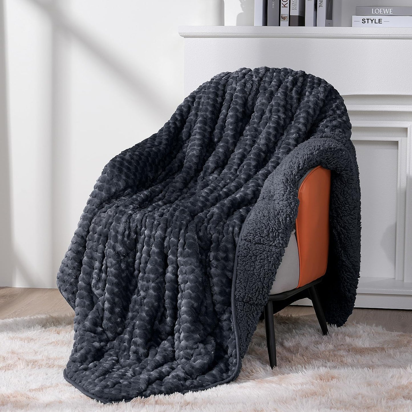 Topblan Weighted Blanket for Adults, Soft Sherpa 60in x 80