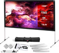 Pyle Projector Screen with Stand 100in 16:9 - Portable Outdoor Display
