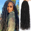 Pre-twisted Butterfly Locs Crochet Hair 24 in - Messy Bohemian Look