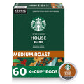 Starbucks K-Cup Coffee Pods Medium Roast House Blend - 60 Pods