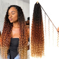 Goddess Boho Box Braids Crochet Hair 24 in - Full, Lightweight Braids