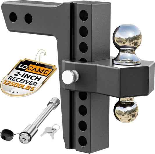 LOCAME Adjustable Trailer Hitch for Heavy Duty Trucks and RVs