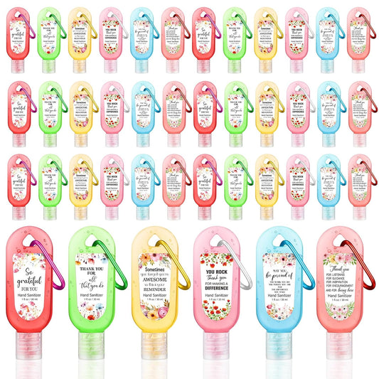 24 Pack Appreciation Hand Sanitizers Keychains for Every Occasion