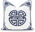 Hofdeco Premium Coastal Hampton Pillow Cover 18x18 - Water Resistant