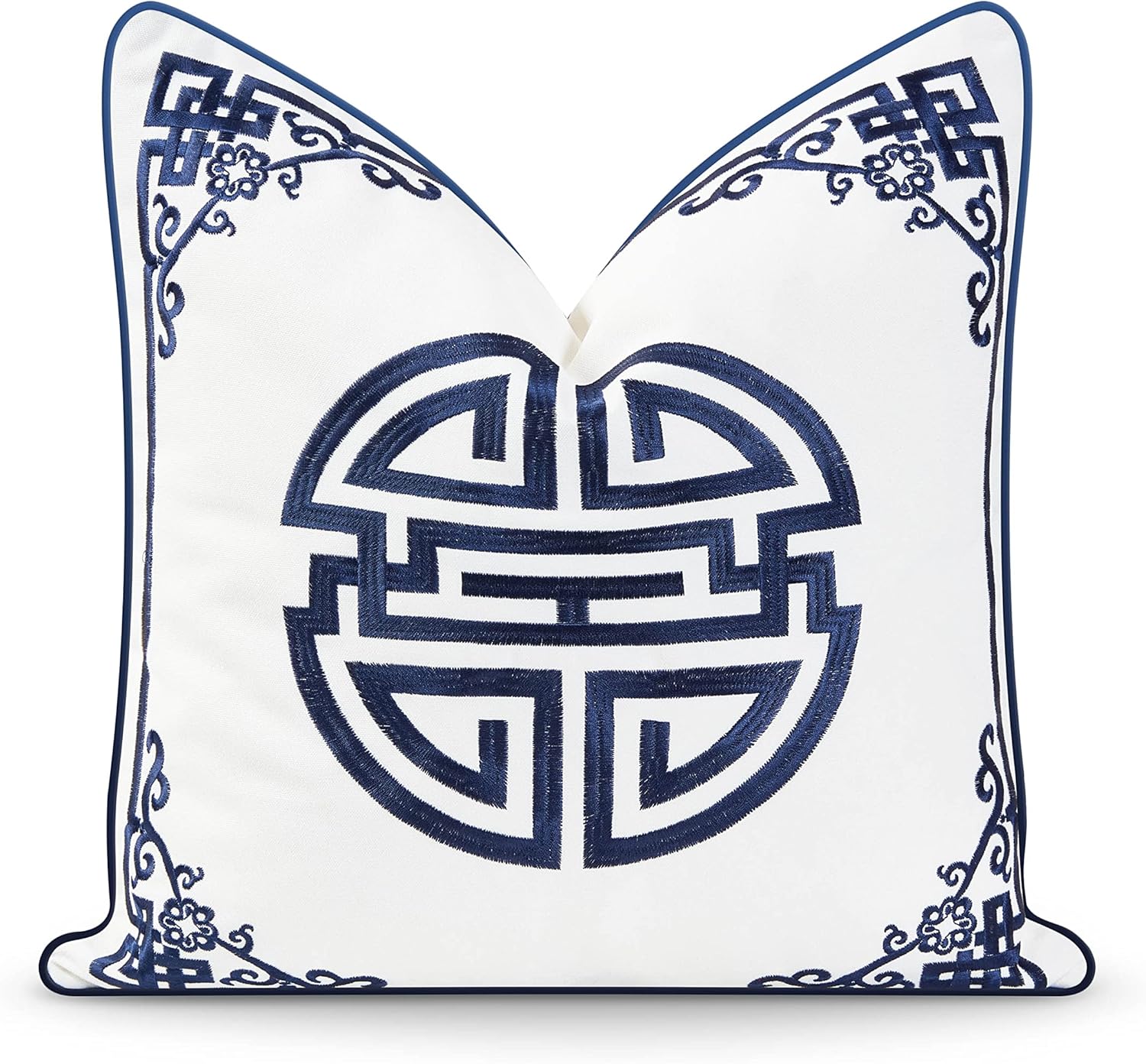 Hofdeco Premium Coastal Hampton Style 18x18 Throw Pillow Cover