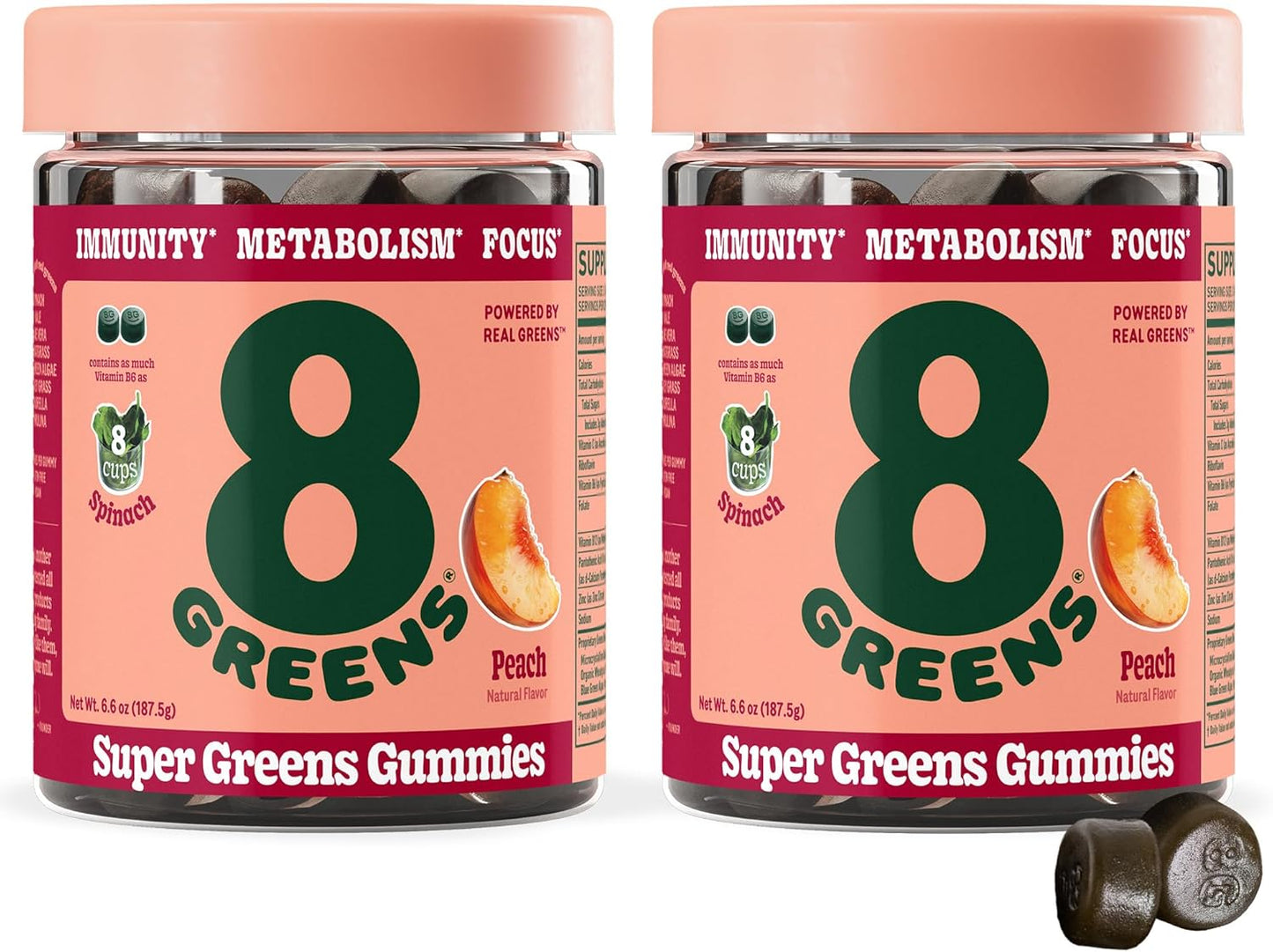 8Greens Supergreens Gummies for Metabolism, Immunity & Focus