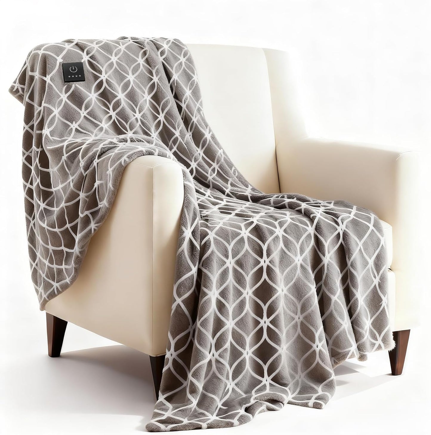 Heated Blanket Electric Throw with One-Touch Controller 50x60
