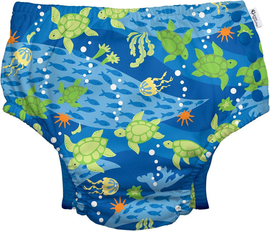 UPF 50 Reusable Swim Diaper, Turtle Journey