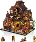 Miniature House Kit Tiny Dollhouse with Light - Hands-On DIY Gift