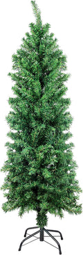 Suunyglade 4FT Green Artificial Christmas Tree - Slim Pencil Design