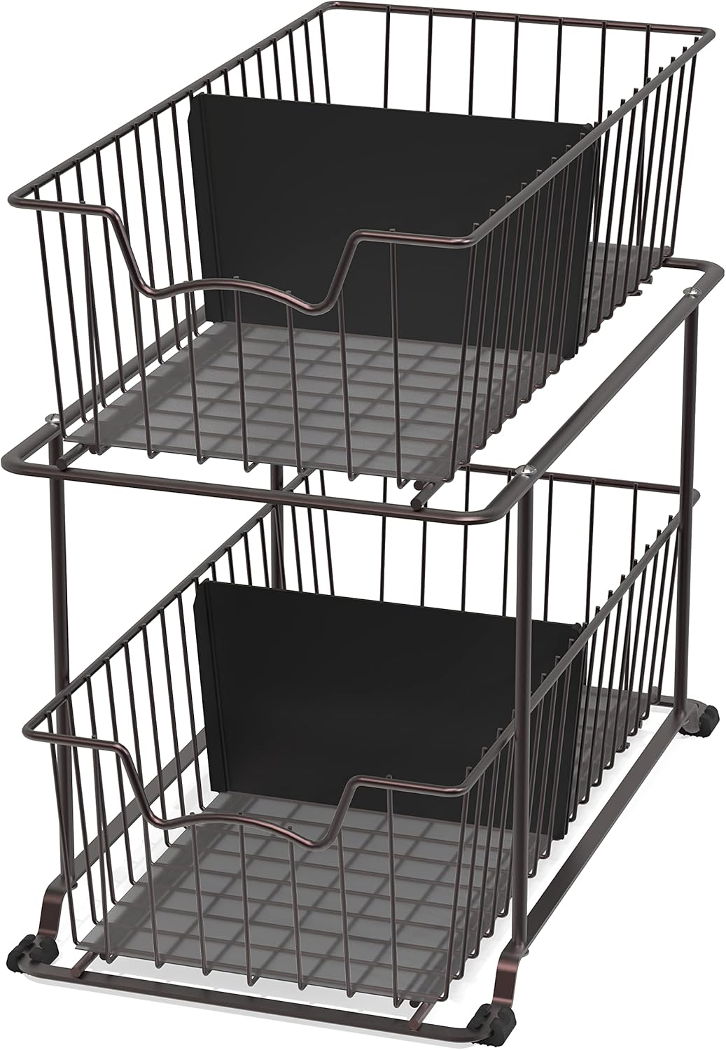 SimpleHouseware 2 Tier Cabinet Wire Basket Drawer Organizer Review