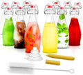 Nevlers 8.5 Oz Teardrop Swing Top Glass Bottles with Lids - Airtight