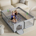 SIHISMO Large Baby Playpen: Sturdy Safety & Soft Mesh for Babies