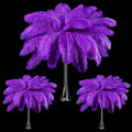 Maitys 90 Pcs Purple Ostrich Feathers Bulk 10-16 in - Event