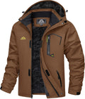 MAGCOMSEN Men's Winter Coat Water Resistant Ski Snow Jacket - Warm hem