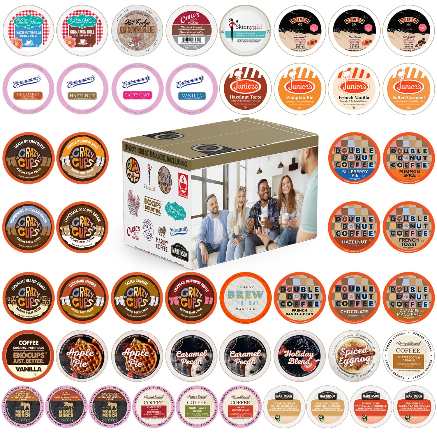 Perfect Samplers Flavored Coffee Variety Pack for Keurig Machines